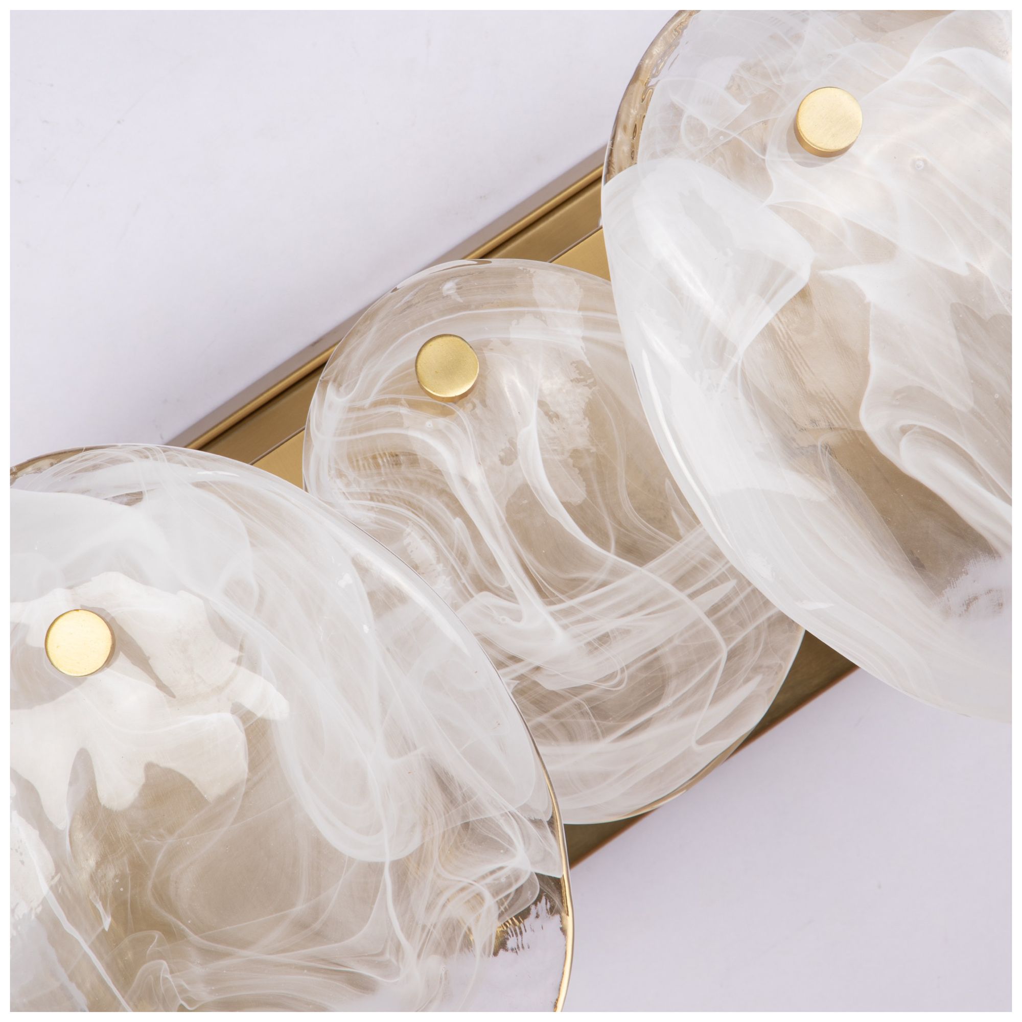 Image 7 ArtCraft Lily 26 1/4" Wide Brushed Brass 4-Light Bath Light more views