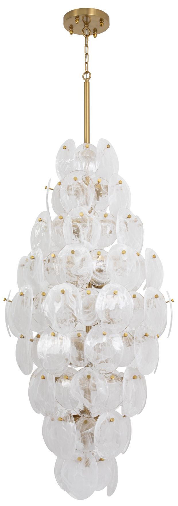 Image 2 ArtCraft Lily 28" Wide Brushed Brass Chandelier more views