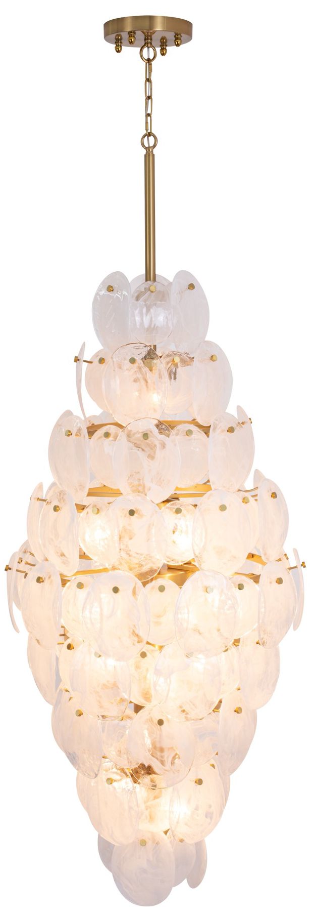 Image 4 ArtCraft Lily 28" Wide Brushed Brass Chandelier more views