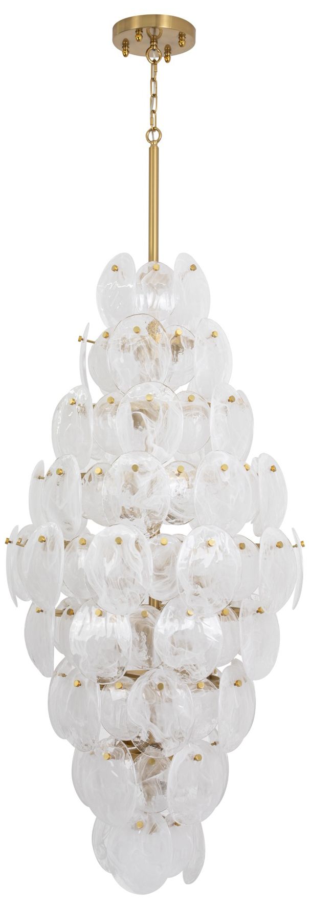 Image 6 ArtCraft Lily 28" Wide Brushed Brass Chandelier more views