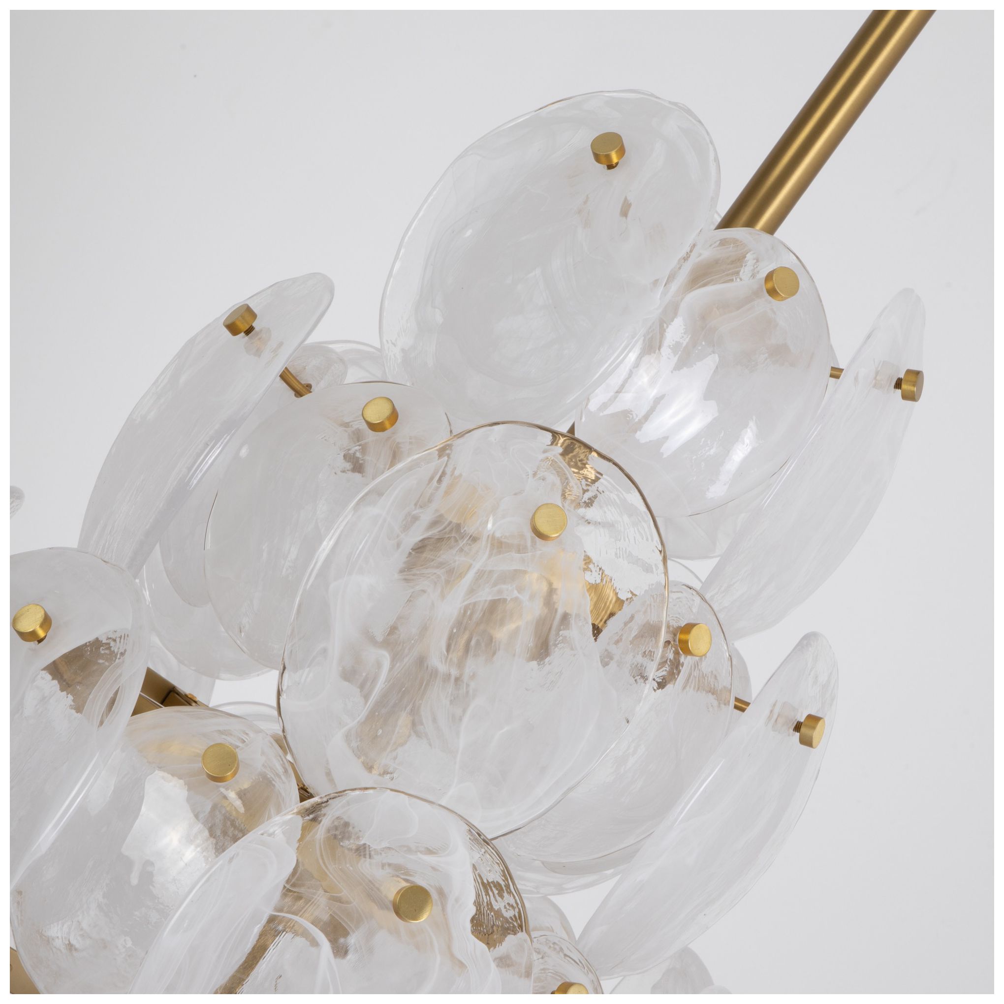 Image 7 ArtCraft Lily 28" Wide Brushed Brass Chandelier more views