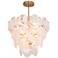ArtCraft Lily 28" Wide Brushed Brass Empire Chandelier