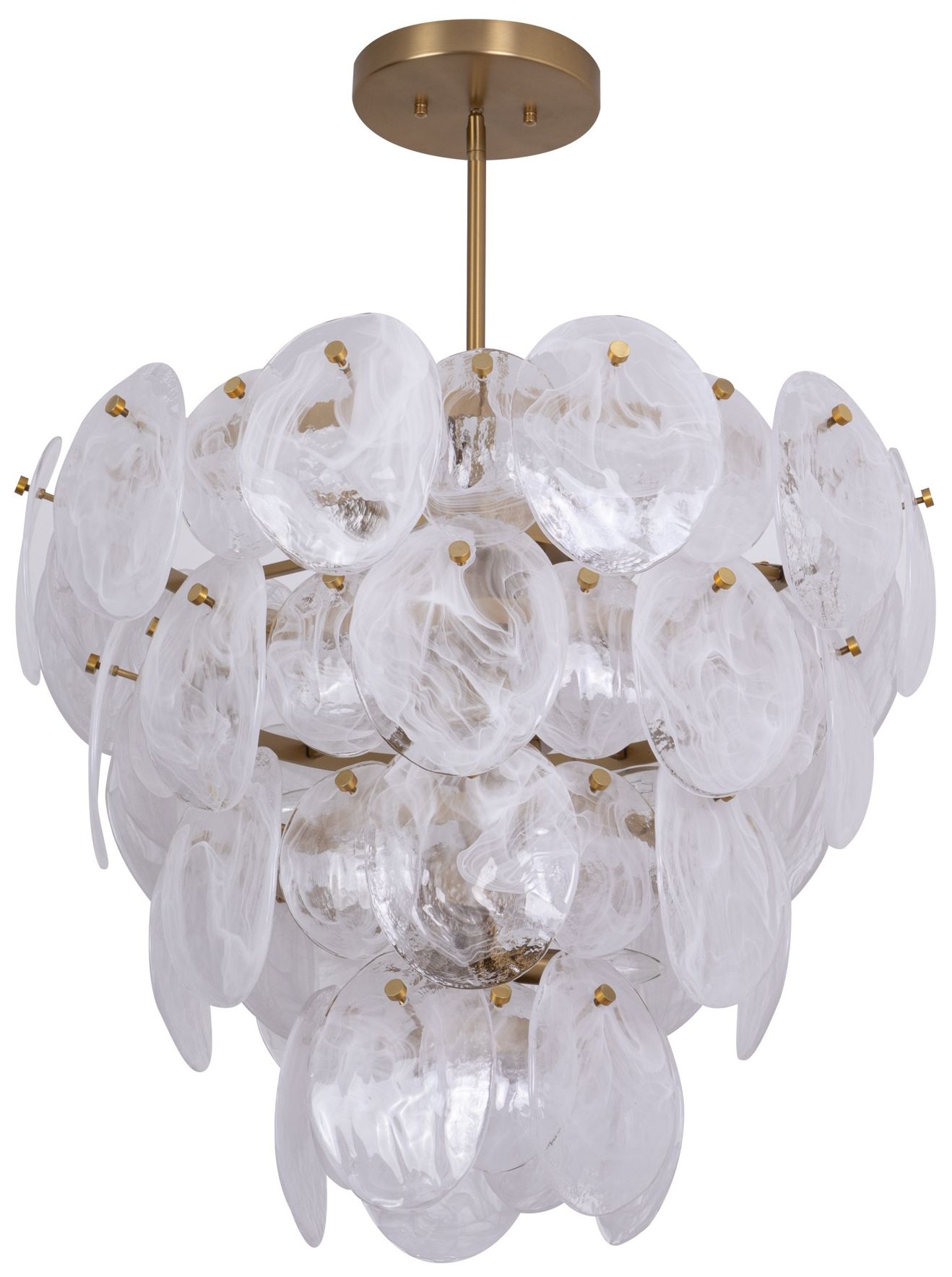 Image 2 ArtCraft Lily 28" Wide Brushed Brass Empire Chandelier more views