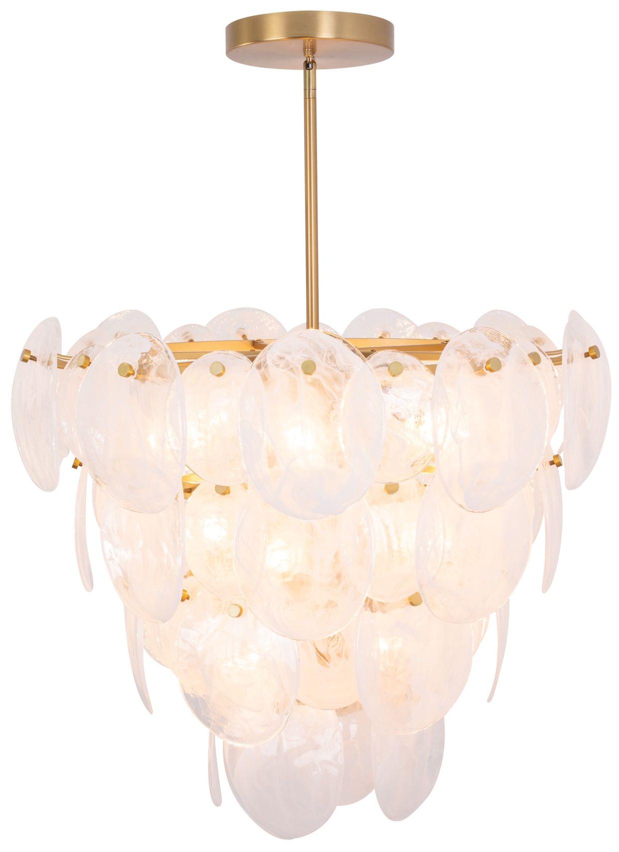 Image 3 ArtCraft Lily 28" Wide Brushed Brass Empire Chandelier more views