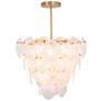 3_ArtCraft Lily 28" Wide Brushed Brass Empire Chandelier more views