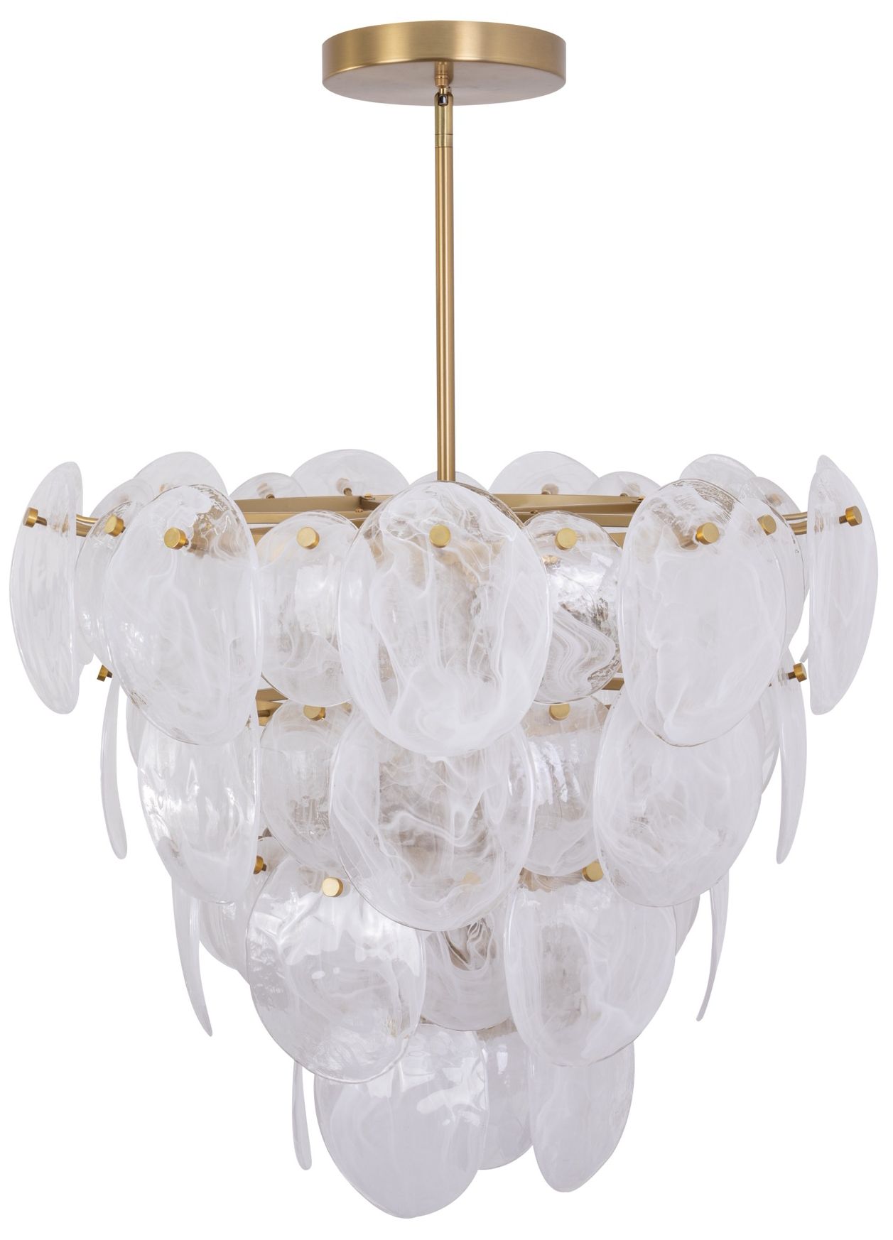Image 4 ArtCraft Lily 28" Wide Brushed Brass Empire Chandelier more views