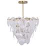 4_ArtCraft Lily 28" Wide Brushed Brass Empire Chandelier more views
