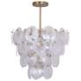 6_ArtCraft Lily 28" Wide Brushed Brass Empire Chandelier more views