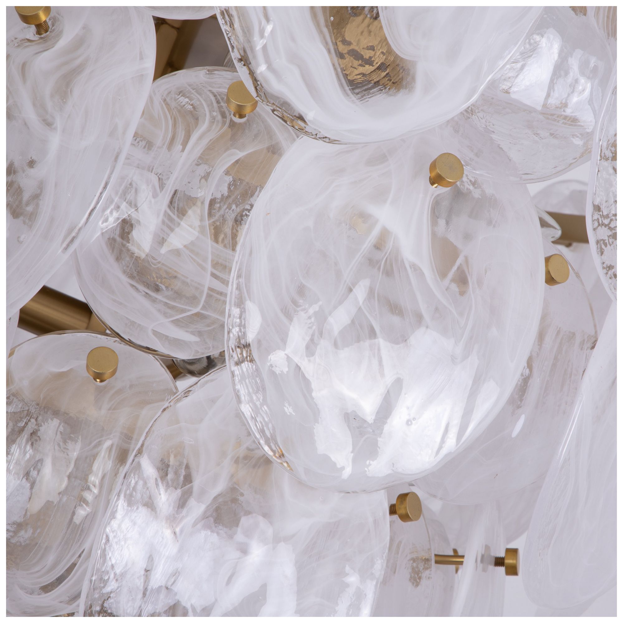 Image 7 ArtCraft Lily 28" Wide Brushed Brass Empire Chandelier more views