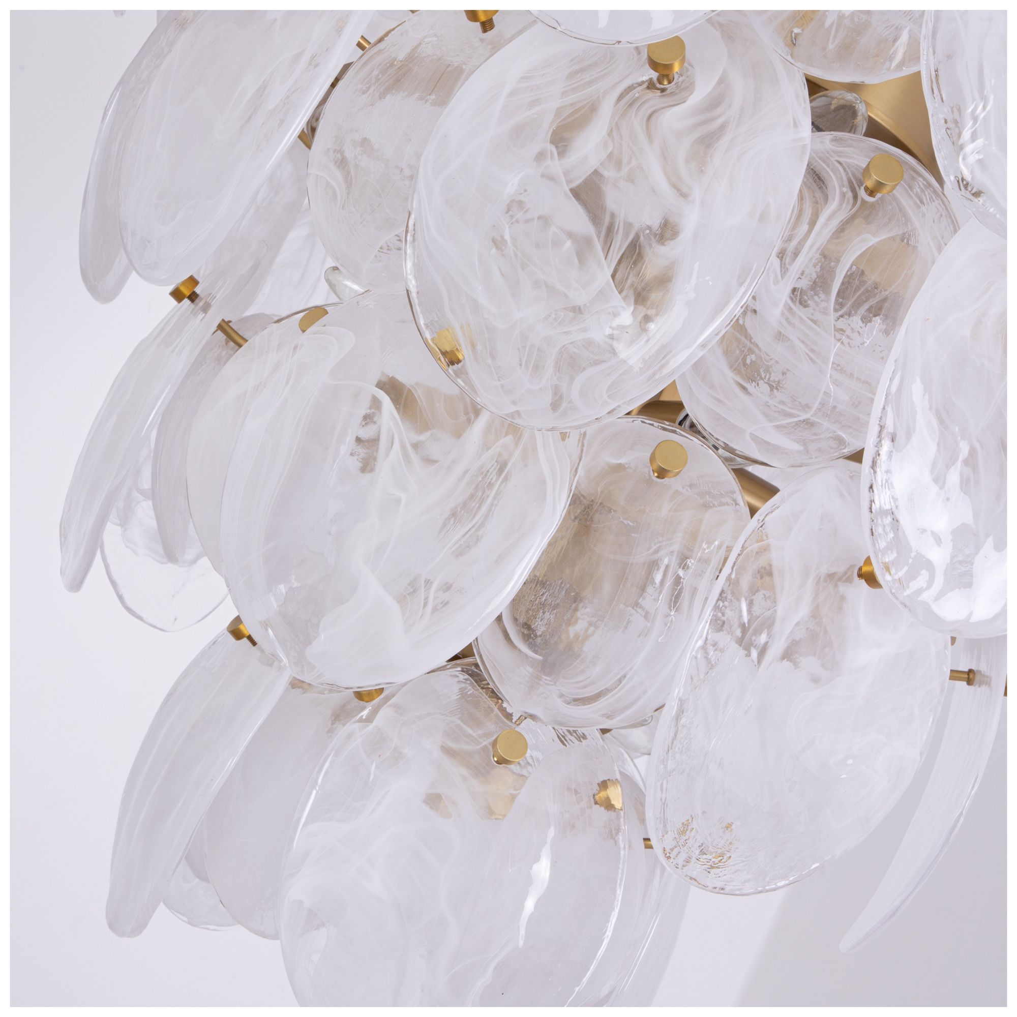 ArtCraft Lily 28" Wide Brushed Brass Empire Chandelier