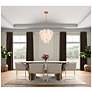 ArtCraft Lily 28" Wide Brushed Brass Empire Chandelier