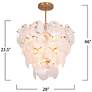 ArtCraft Lily 28" Wide Brushed Brass Empire Chandelier