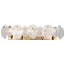 4_ArtCraft Lily 34 3/4" Wide Brushed Brass 5-Light Bath Light more views