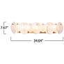 ArtCraft Lily 34 3/4" Wide Brushed Brass 5-Light Bath Light