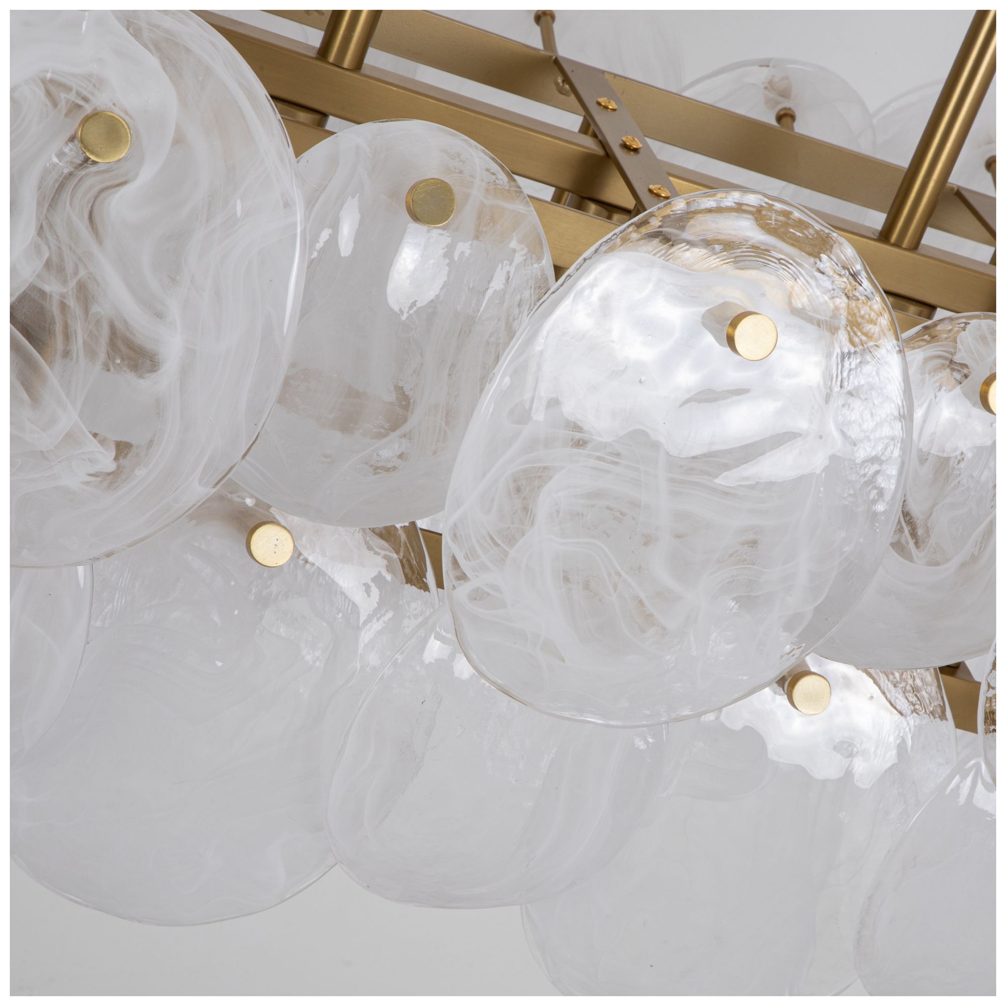 Artcraft Lily 42" Wide Brushed Brass Island Chandelier