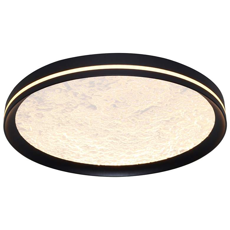 Image 4 Artcraft Luna 11 3/4" Wide Black LED Ceiling Light more views