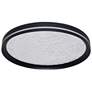 5_Artcraft Luna 11 3/4" Wide Black LED Ceiling Light more views