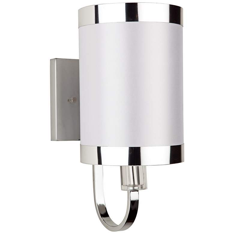 Image 1 Artcraft Madison 10 inch High White and Chrome Wall Sconce
