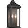ArtCraft Madrid 16" High Black 2-Light Outdoor Wall Light