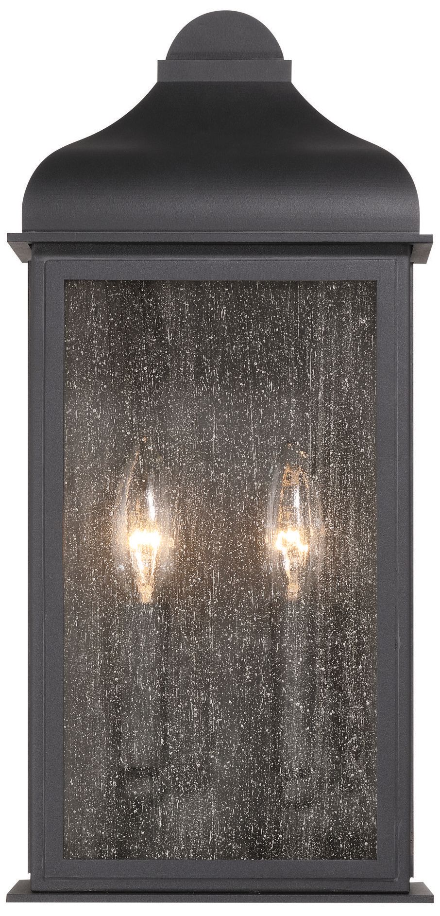 Image 2 ArtCraft Madrid 16" High Black 2-Light Outdoor Wall Light more views