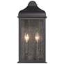 2_ArtCraft Madrid 16" High Black 2-Light Outdoor Wall Light more views