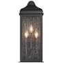 2_ArtCraft Madrid 19" High Black 3-Light Outdoor Wall Light more views