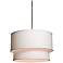 Artcraft Mercer Street Double Shade 18" Wide Pendant Light