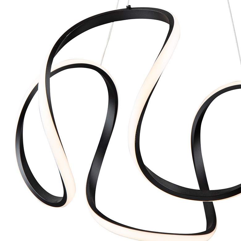 Image 2 Artcraft Mira 25" Wide Black LED Pendant Light more views