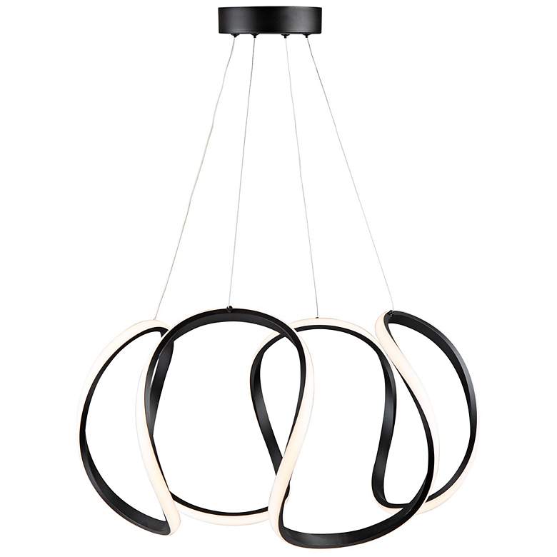 Image 5 Artcraft Mira 25" Wide Black LED Pendant Light more views