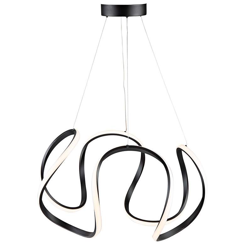 Image 6 Artcraft Mira 25" Wide Black LED Pendant Light more views