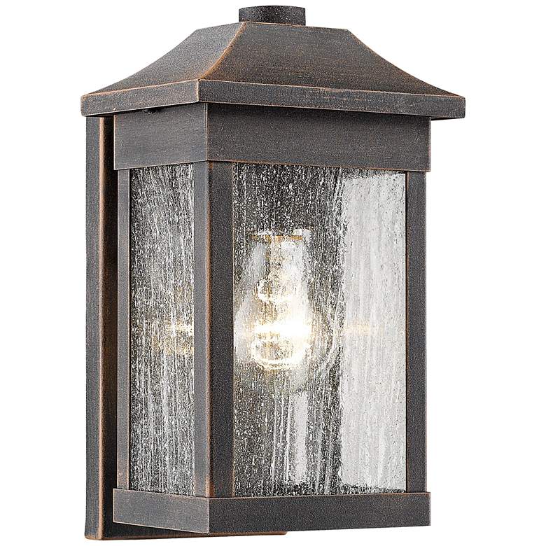 Image 1 Artcraft Morgan 10 1/2" High Rust Outdoor Wall Light
