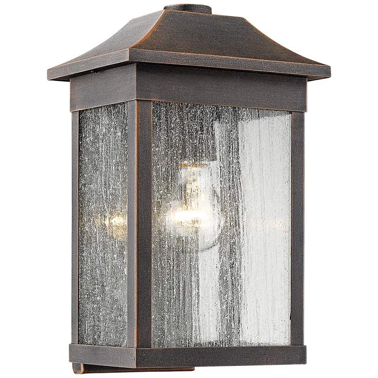 Image 1 Artcraft Morgan 13" High Rust Outdoor Wall Light