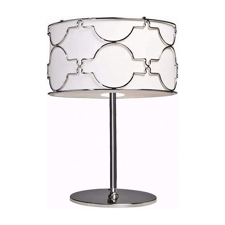 Image 1 Artcraft Morocco Chrome Table Lamp