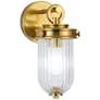 2_ArtCraft Myla 11" High Vintage Brass Wall Sconce more views
