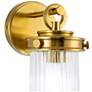 5_ArtCraft Myla 11" High Vintage Brass Wall Sconce more views