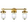 1_ArtCraft Myla 24" Wide Vintage Brass 3-Light Bath Light