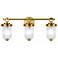 ArtCraft Myla 24" Wide Vintage Brass 3-Light Bath Light