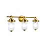 3_ArtCraft Myla 24" Wide Vintage Brass 3-Light Bath Light more views