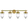 1_ArtCraft Myla 33 3/4" Wide Vintage Brass 4-Light Bath Light