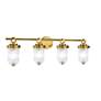 2_ArtCraft Myla 33 3/4" Wide Vintage Brass 4-Light Bath Light more views