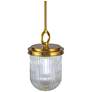 4_Artcraft Myla 8 1/2" Wide Vintage Brass Mini Pendant more views