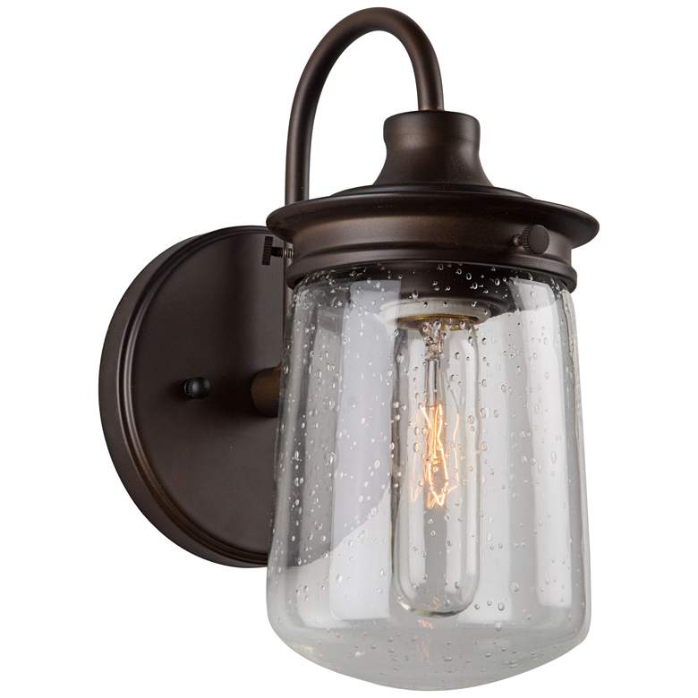 Image 1 Artcraft Nostalgia 10" High Oil Rubbed Bronze Wall Sconce