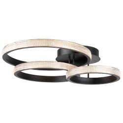 Artcraft Nova 30 3/4" Wide Matte Black LED Ceiling Light