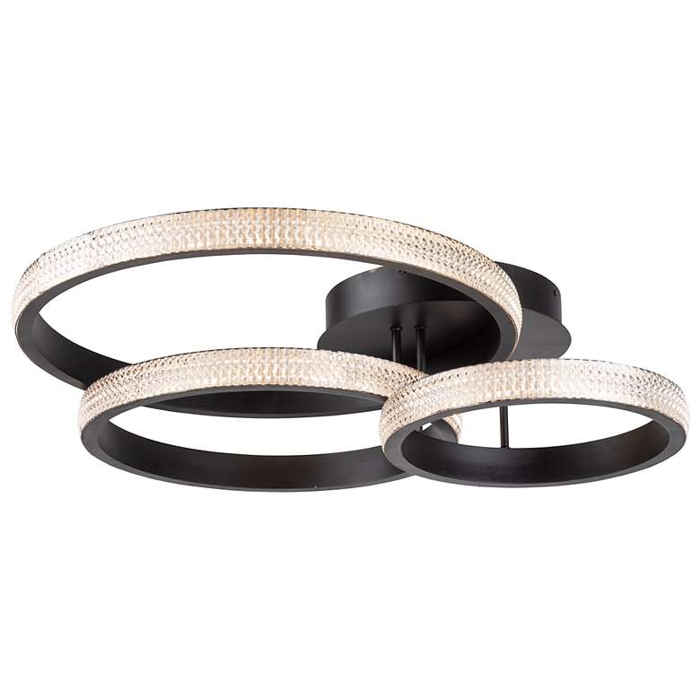 Image 2 Artcraft Nova 30 3/4" Wide Matte Black LED Ceiling Light more views