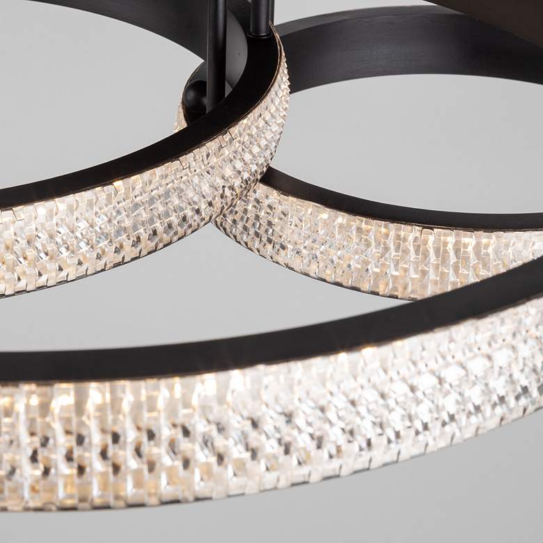 Image 5 Artcraft Nova 30 3/4" Wide Matte Black LED Ceiling Light more views