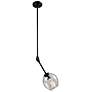 4_Artcraft Organic 6 1/4" Wide Black Mini Pendant more views