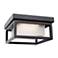 Artcraft Overbrook 8 3/4"W Black LED Outdoor Ceiling Light