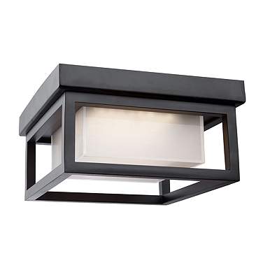 Artcraft Overbrook 8 3/4"W Black LED Outdoor Ceiling Light