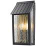 2_ArtCraft Point 13 1/2" High Black 2-Light Outdoor Wall Light more views