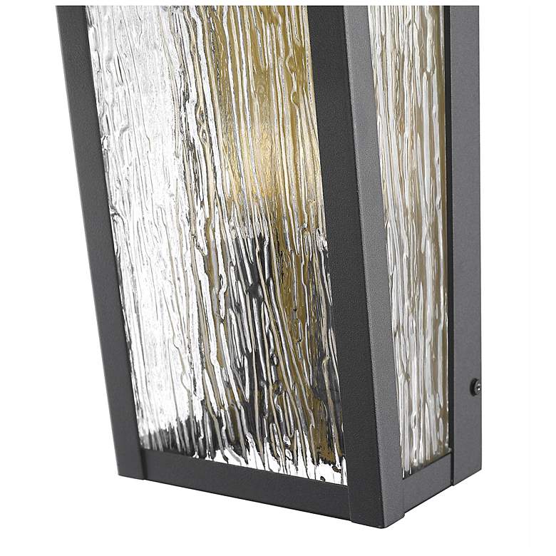 Image 3 ArtCraft Point 13 1/2" High Black 2-Light Outdoor Wall Light more views